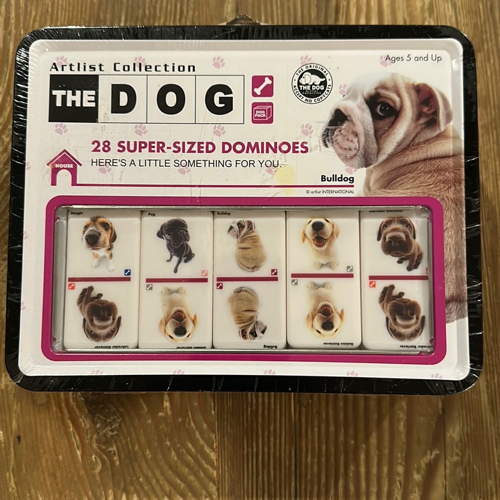 Dog Dominoes set - 28 super sized - the dog artist collection